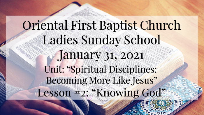 OFBC Ladies Sunday School for January 31 2021
