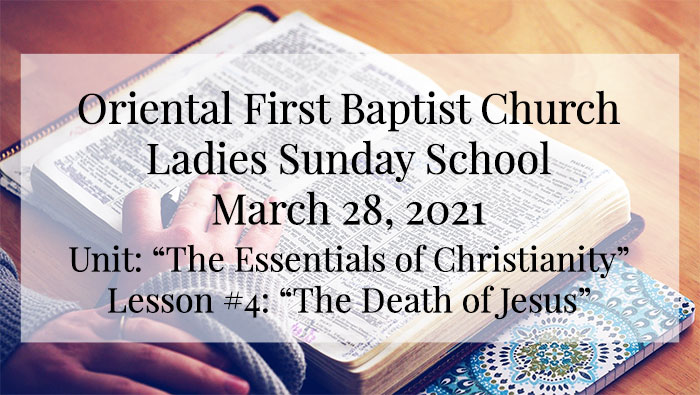 OFBC Ladies Sunday School for March 28 2021