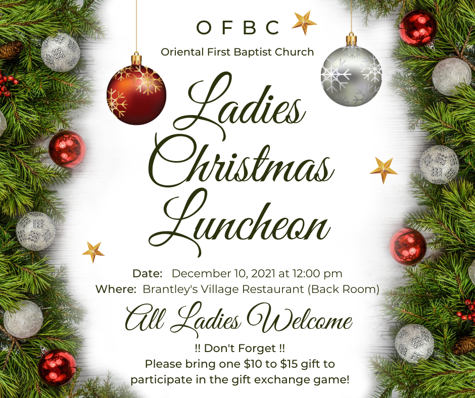 OFBC Ladies Christmas Luncheon Info